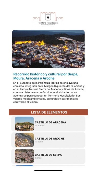 Emulate iPhone app Turismo en la Raya using MyAndroid