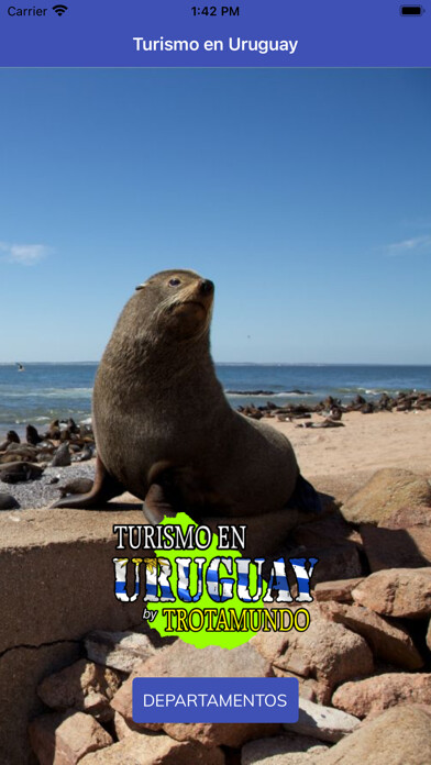 Emulate iPhone app Turismo en Uruguay using MyAndroid