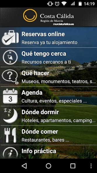 Run android online APK Turismo Región de Murcia from MyAndroid or emulate Turismo Región de Murcia using MyAndroid Run android online APK Turismo Región de Murcia from MyAndroid or emulate Turismo Región de Murcia using MyAndroid