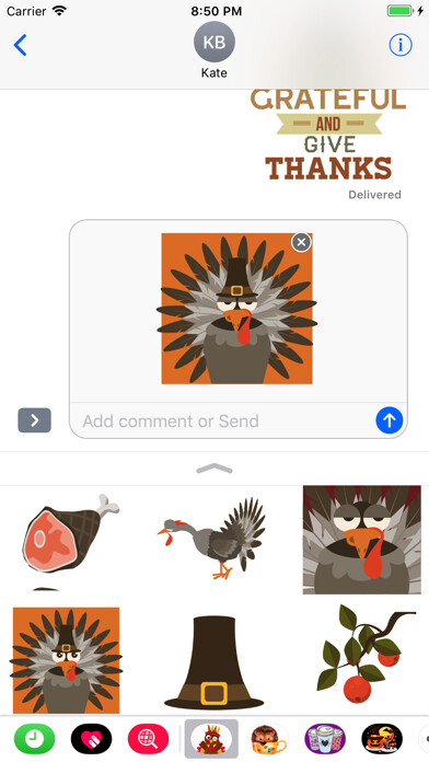 Emulate iPhone app Turkey Time - Animated Sticker using MyAndroid Emulate iPhone app Turkey Time - Animated Sticker using MyAndroid