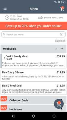 Emulate Android APK Turkish Kitchen London