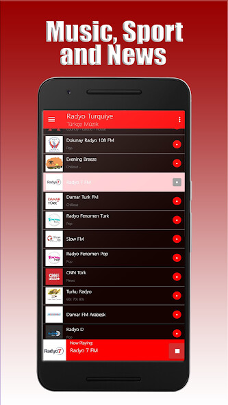 Run android online APK turkish radio from MyAndroid or emulate turkish radio using MyAndroid