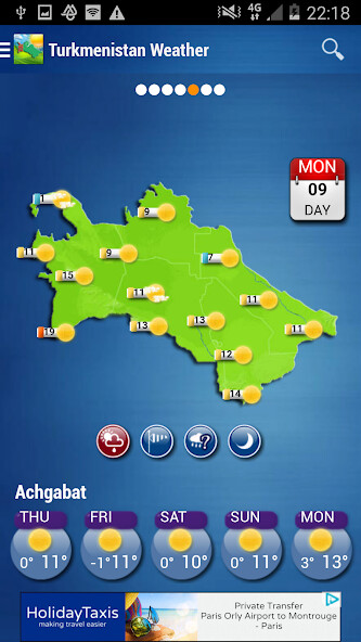 Run android online APK Turkmenistan Weather from MyAndroid or emulate Turkmenistan Weather using MyAndroid