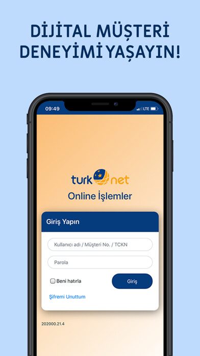 Emulate iPhone app TurkNet Online İşlemler using MyAndroid