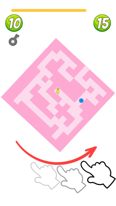 Emulate iPhone app Turn Maze Love using MyAndroid