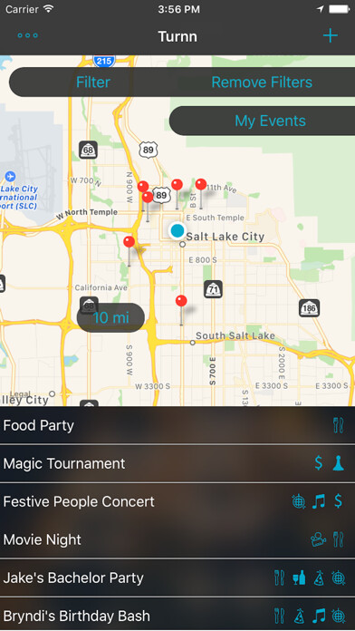 Emulate iPhone app Turnn - Find Local Events and Parties Near Me using MyAndroid Emulate iPhone app Turnn - Find Local Events and Parties Near Me using MyAndroid