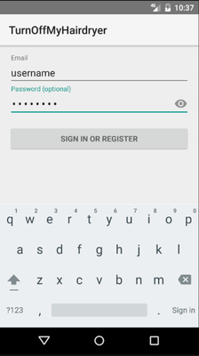 Emulate Android APK TurnOffLights