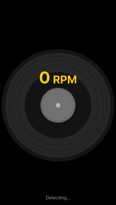 Emulate iPhone app Turntable Speed Detector using MyAndroid