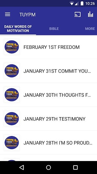 Emulate iPhone app Turn Up Your Praise Ministry using MyAndroid Emulate iPhone app Turn Up Your Praise Ministry using MyAndroid