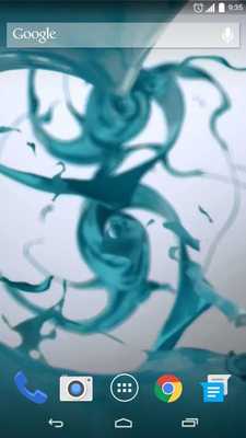 Emulate Android APK Turquoise Paint Splash Live