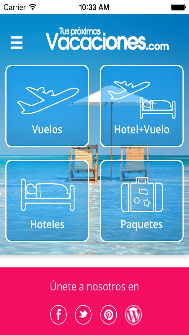 Emulate iPhone app Tus proximas Vacaciones using MyAndroid Emulate iPhone app Tus proximas Vacaciones using MyAndroid