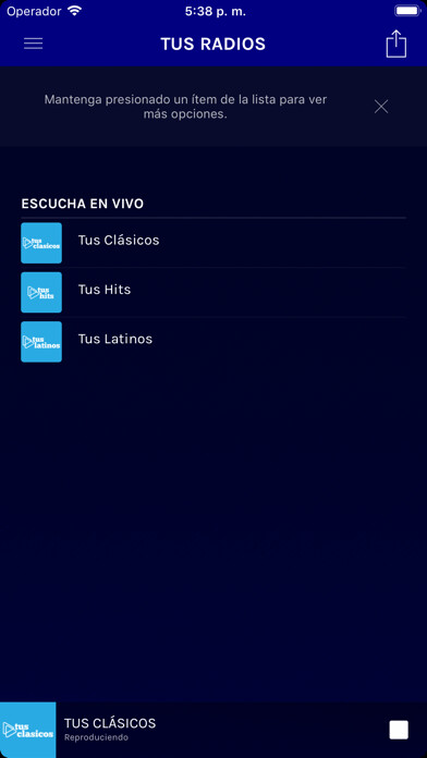 Emulate iPhone app Tus Radios Paraguay using MyAndroid Emulate iPhone app Tus Radios Paraguay using MyAndroid
