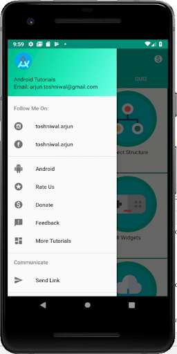 Run android online APK Tutorial for Android : Quiz and  Examples from MyAndroid or emulate Tutorial for Android : Quiz and  Examples using MyAndroid