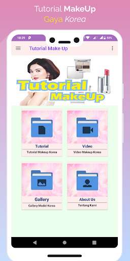 Run android online APK Tutorial MakeUp Korean Style (Offline) from MyAndroid or emulate Tutorial MakeUp Korean Style (Offline) using MyAndroid