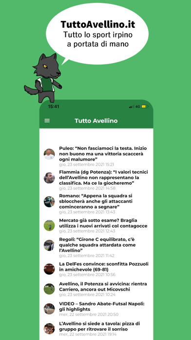 Emulate iPhone app Tutto Avellino using MyAndroid