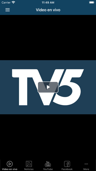 Emulate iPhone app TV5 ¡El Canal de Montería! using MyAndroid