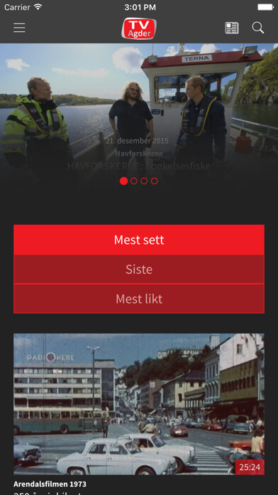 Emulate iPhone app TV Agder using MyAndroid