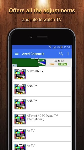Run android online APK TV Azerbaijan Channel Data from MyAndroid or emulate TV Azerbaijan Channel Data using MyAndroid
