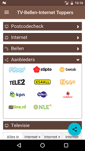 Run android online APK TV-Bellen-Internet Toppers from MyAndroid or emulate TV-Bellen-Internet Toppers using MyAndroid
