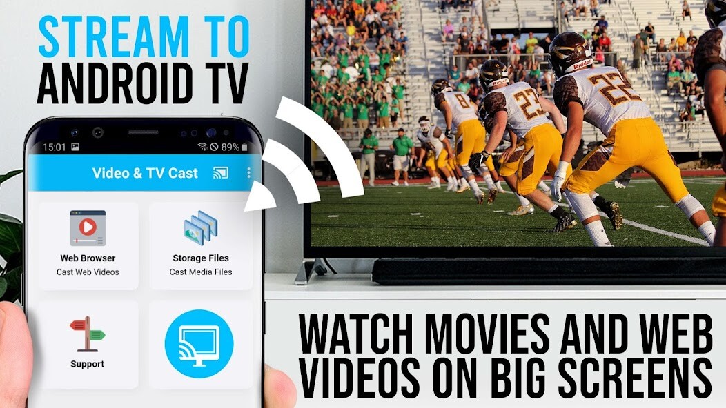 Run android online APK TV Cast Pro for Android TV from MyAndroid or emulate TV Cast Pro for Android TV using MyAndroid