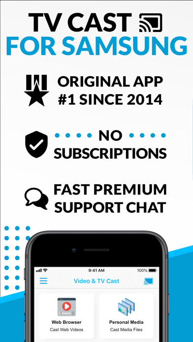 Emulate iPhone app TV Cast Pro for Samsung TV using MyAndroid