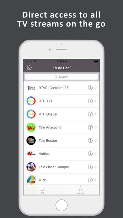 Emulate iPhone app TV de Haití - TV haïtienne HD using MyAndroid