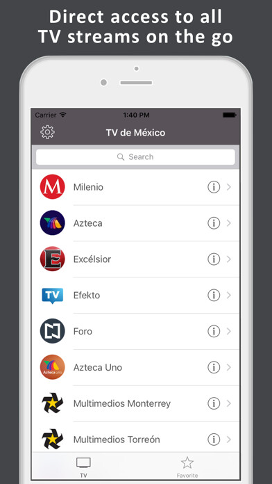 Emulate iPhone app TV de México: TV mexicana LIVE using MyAndroid Emulate iPhone app TV de México: TV mexicana LIVE using MyAndroid