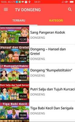 Emulate Android APK TV DONGENG KISAH BIOGRAFI