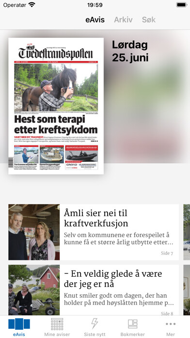 Emulate iPhone app Tvedestrandsposten eAvis using MyAndroid Emulate iPhone app Tvedestrandsposten eAvis using MyAndroid