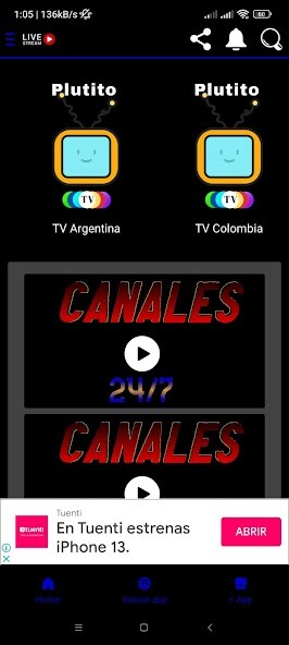 Run android online APK TV en vivo canales HD from MyAndroid or emulate TV en vivo canales HD using MyAndroid