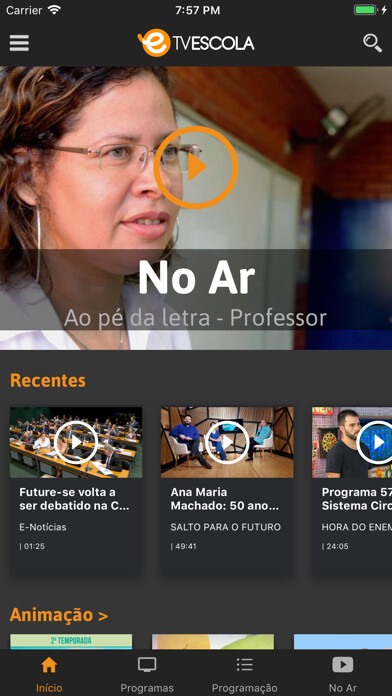 Emulate iPhone app TV Escola using MyAndroid Emulate iPhone app TV Escola using MyAndroid
