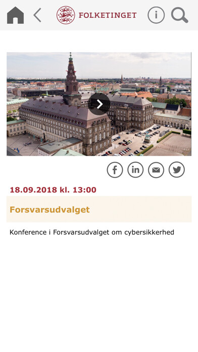 Emulate iPhone app Tv fra Folketinget using MyAndroid Emulate iPhone app Tv fra Folketinget using MyAndroid