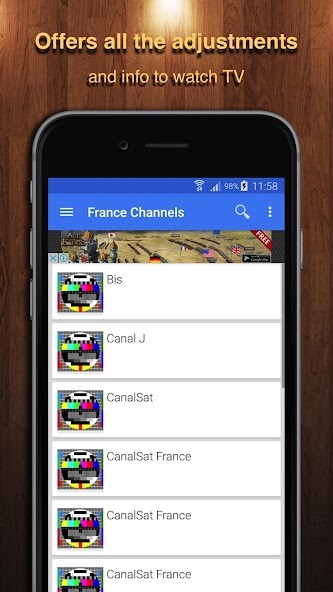 Run android online APK TV France Channel Data from MyAndroid or emulate TV France Channel Data using MyAndroid