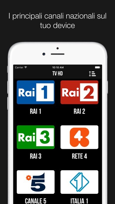 Emulate iPhone app TV HD Italia using MyAndroid Emulate iPhone app TV HD Italia using MyAndroid