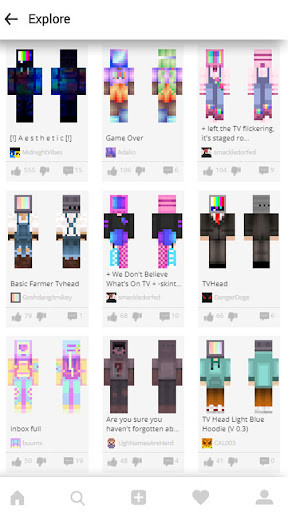 Run android online APK TvHead Skins For Minecraft from MyAndroid or emulate TvHead Skins For Minecraft using MyAndroid Run android online APK TvHead Skins For Minecraft from MyAndroid or emulate TvHead Skins For Minecraft using MyAndroid