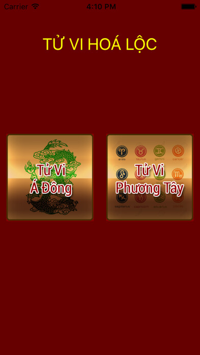 Emulate iPhone app Tử Vi Hoá Lộc using MyAndroid