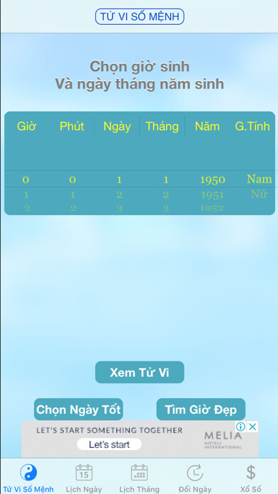 Emulate iPhone app Tử vi - Lịch Âm using MyAndroid Emulate iPhone app Tử vi - Lịch Âm using MyAndroid