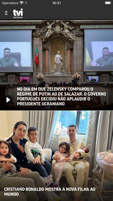 Emulate iPhone app TVI Notícias using MyAndroid Emulate iPhone app TVI Notícias using MyAndroid