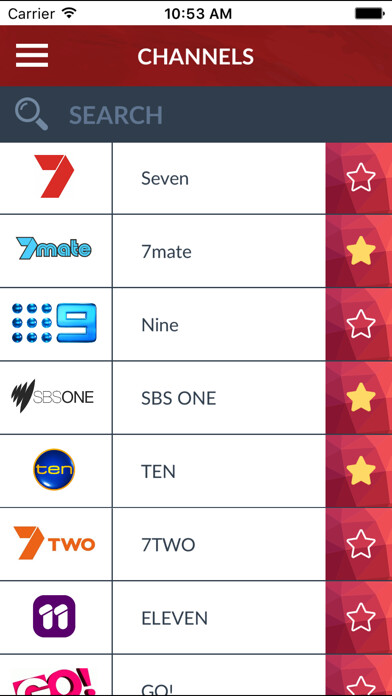 Emulate iPhone app TV-Listings & Guide Australia using MyAndroid