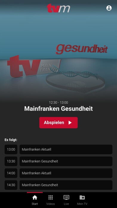 Emulate iPhone app TV Mainfranken using MyAndroid Emulate iPhone app TV Mainfranken using MyAndroid