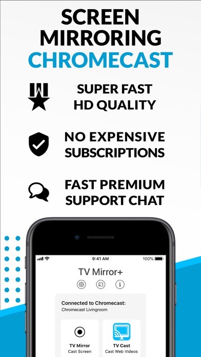 Emulate iPhone app TV Mirror+ for Chromecast using MyAndroid Emulate iPhone app TV Mirror+ for Chromecast using MyAndroid