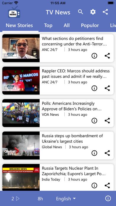 Emulate iPhone app TV News Channels using MyAndroid Emulate iPhone app TV News Channels using MyAndroid