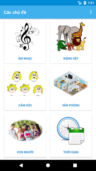 Run android online APK Từ vựng tiếng Hàn theo chủ đề from MyAndroid or emulate Từ vựng tiếng Hàn theo chủ đề using MyAndroid