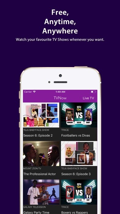 Emulate iPhone app TVNow using MyAndroid