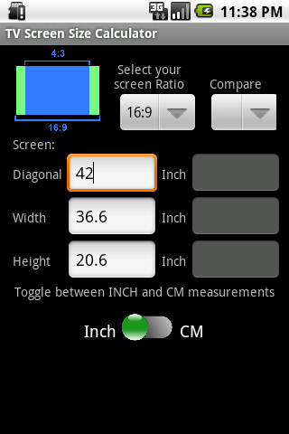 Run android online APK TV Screen Size Calculator from MyAndroid or emulate TV Screen Size Calculator using MyAndroid Run android online APK TV Screen Size Calculator from MyAndroid or emulate TV Screen Size Calculator using MyAndroid