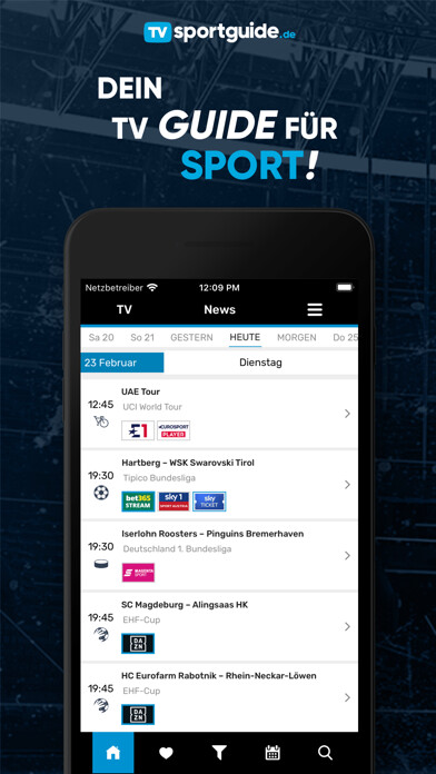 Emulate iPhone app TVsportguide.de - Sport im TV using MyAndroid Emulate iPhone app TVsportguide.de - Sport im TV using MyAndroid