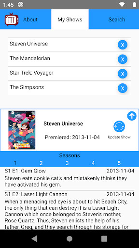 Run android online APK TV Tracker Two from MyAndroid or emulate TV Tracker Two using MyAndroid