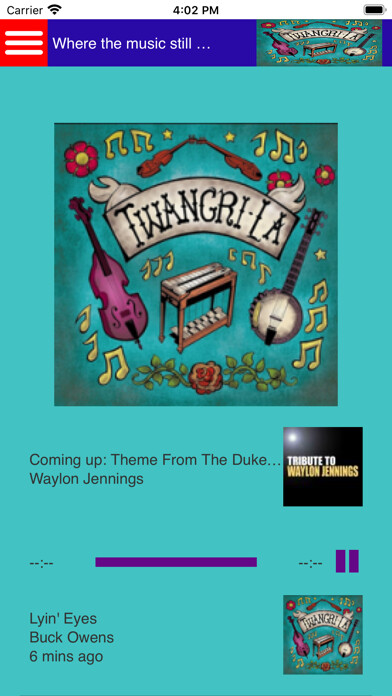 Emulate iPhone app TwangriLa Radio! using MyAndroid Emulate iPhone app TwangriLa Radio! using MyAndroid