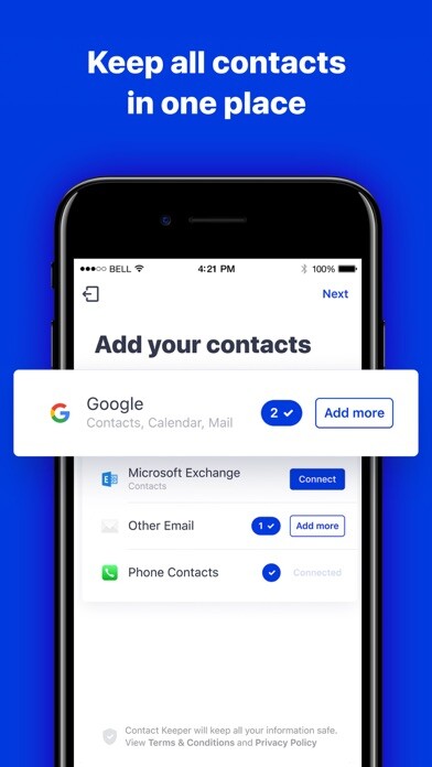 Emulate iPhone app Tweedo - simplifying contacts using MyAndroid