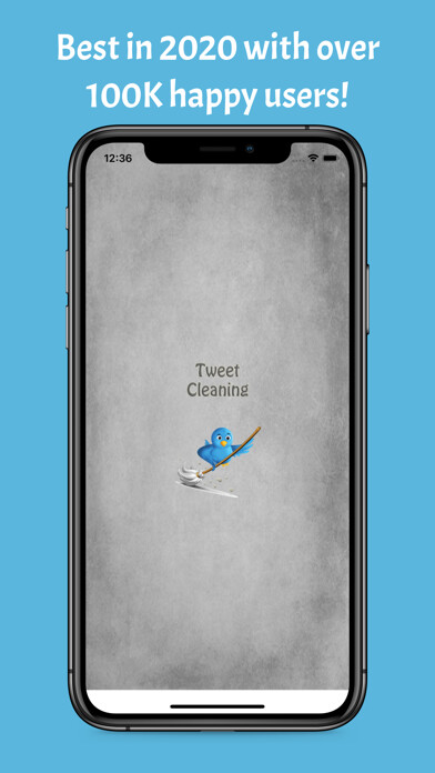 Emulate iPhone app Tweet Cleaning - Delete Tweets using MyAndroid
